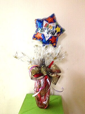 Non Alcoholic Wine and Balloon