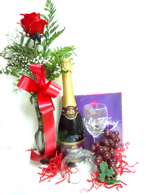 Rose and Wine Combo (Alcoholic Wine)