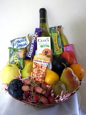 Fruit and Wine Basket