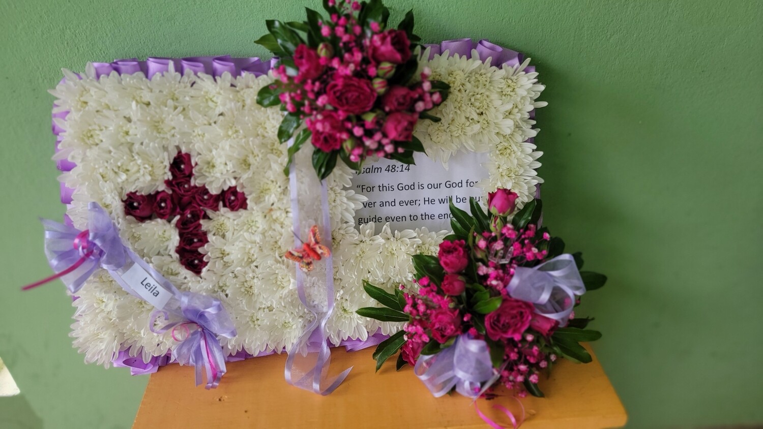 Bible wreath - purple