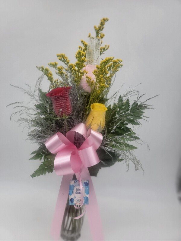 Roses - 3 mix colour