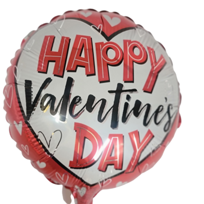 Valentines 9" air filled balloon on a stick