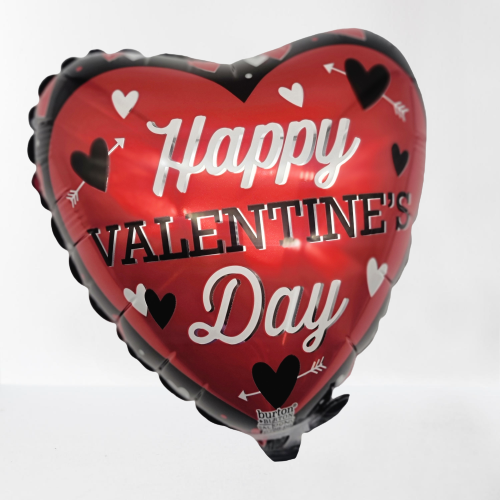 Valentines 9" air filled balloon on a stick