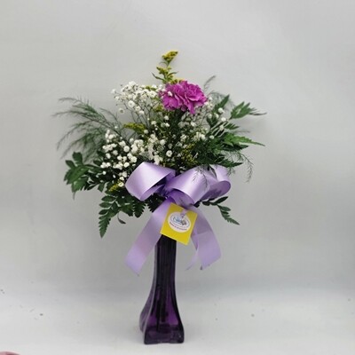 Carnation - 1 in a vase