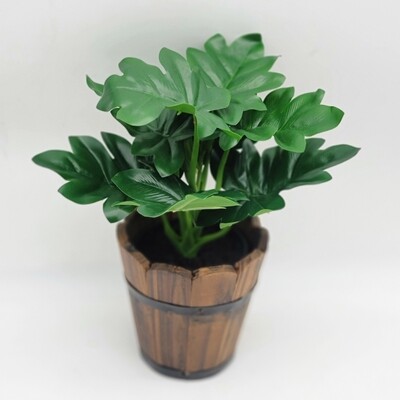 Artificial potted plant 12" tall