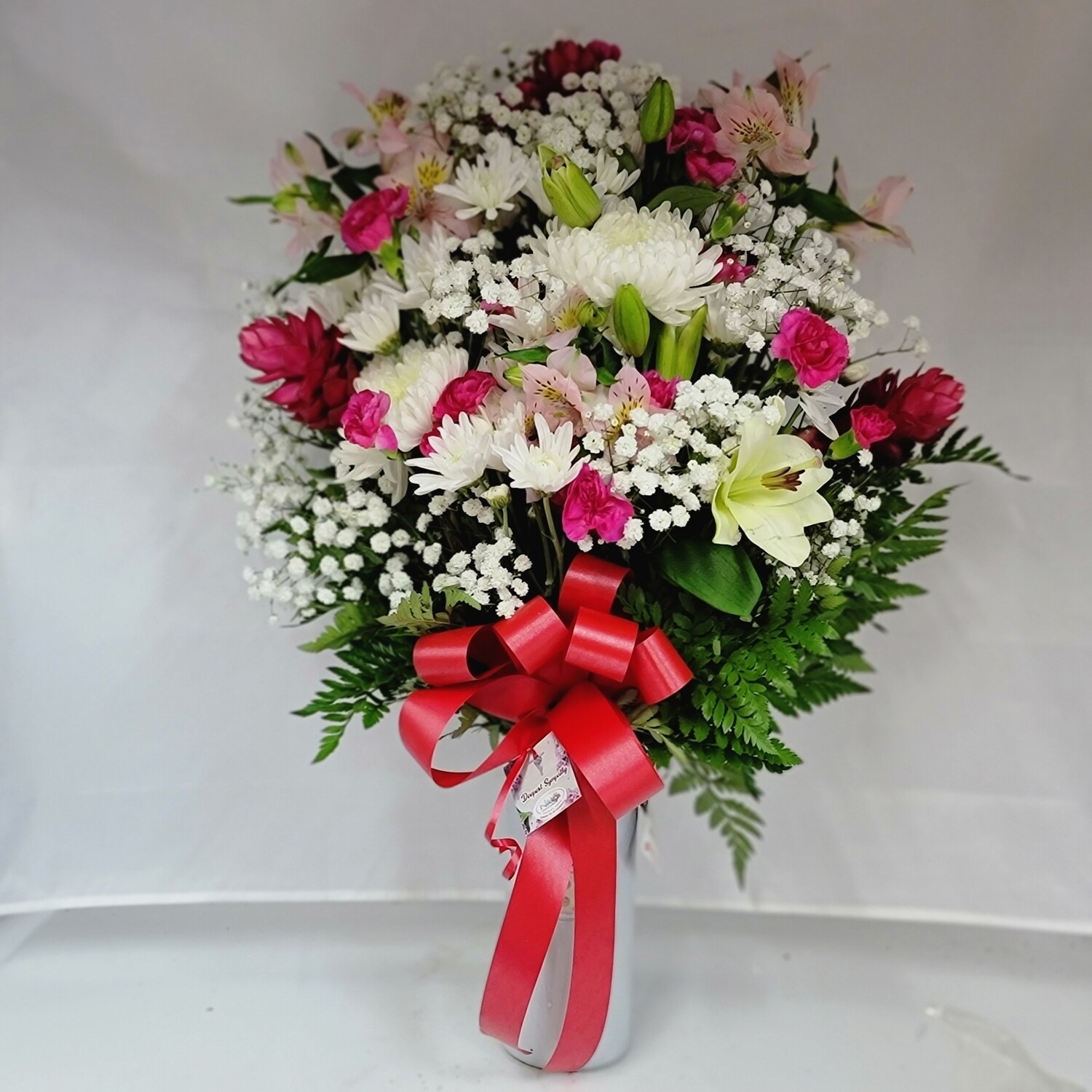 Cut flowers in a vase