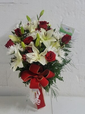 Roses and Tiger lilies 