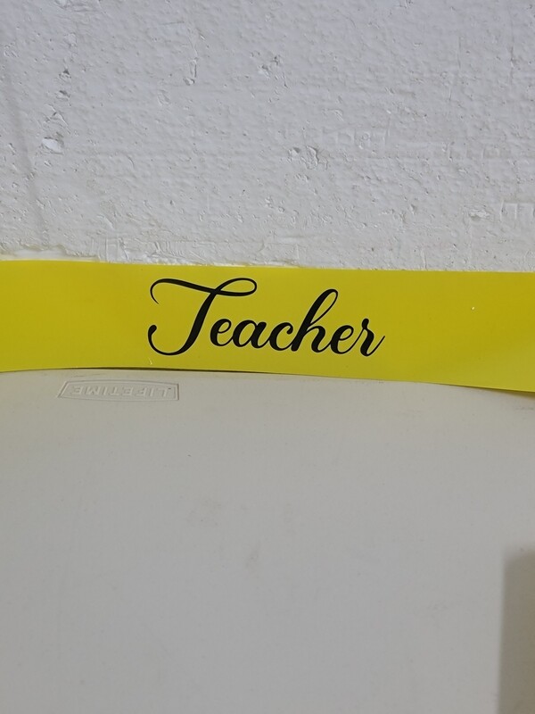 Teacher sash