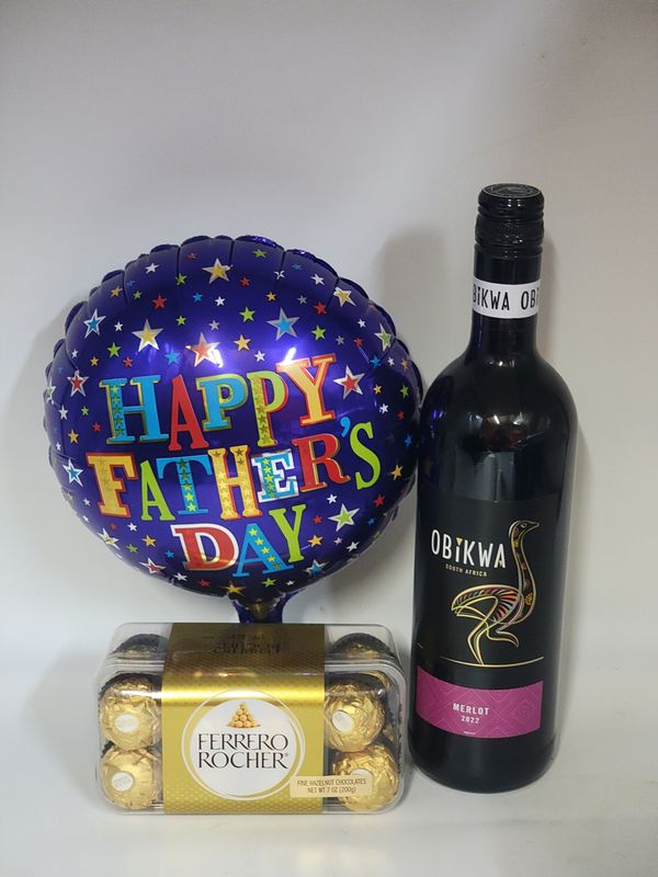 Dad Wine & Chocolate combo