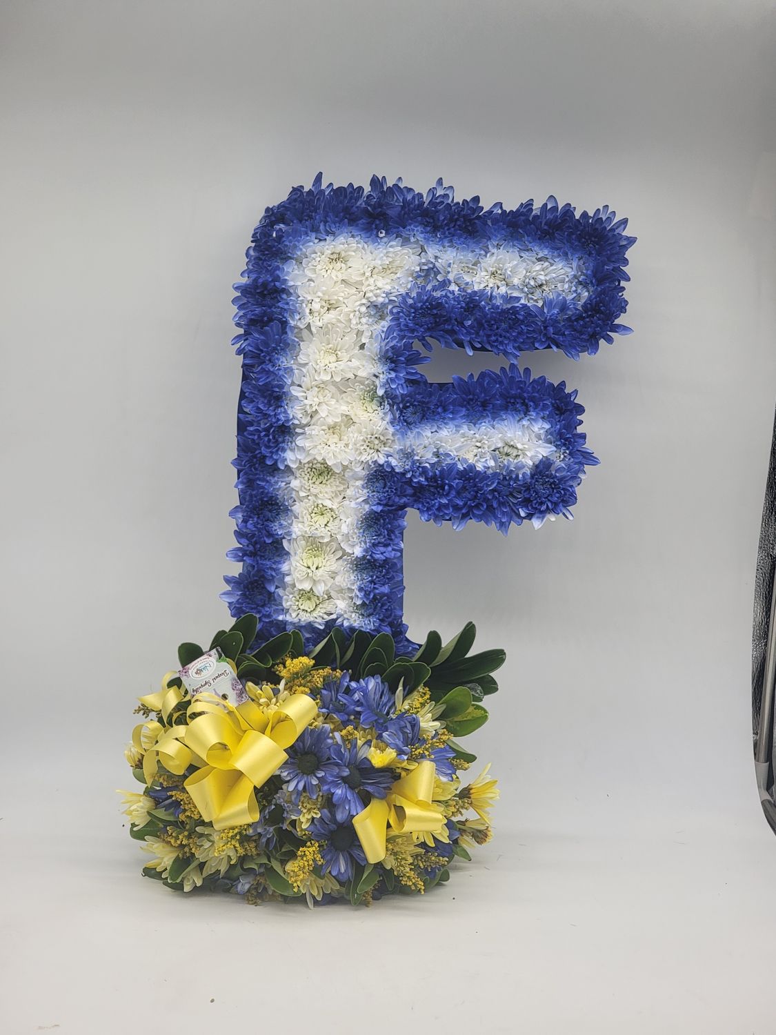 "F" wreath