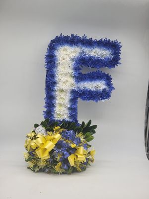 "F" wreath