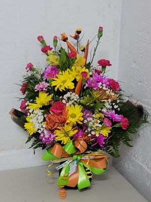 Cut Flowers in a wrap