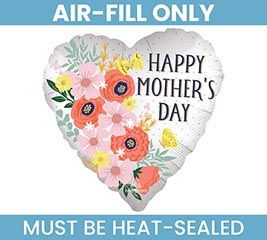 Mother's day 9" air filled foil balloon