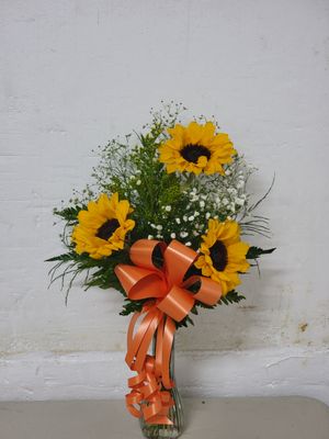 Sunflower  3 in a vase