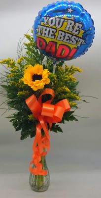 1 Sunflower with a balloon