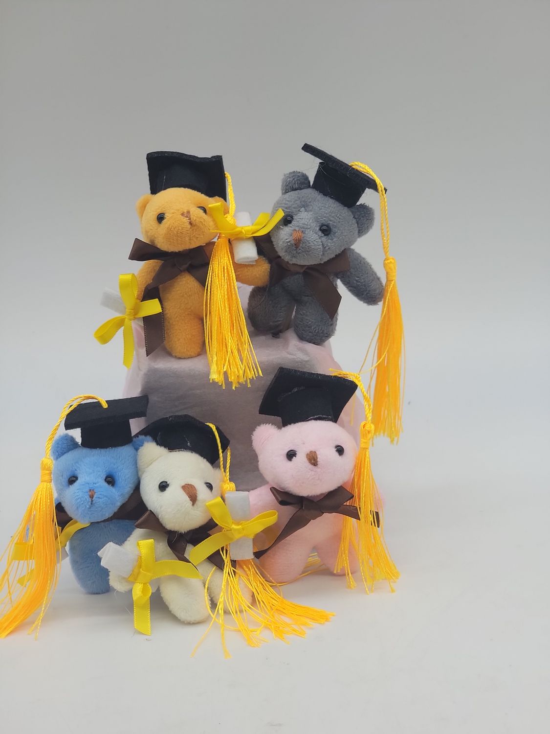 Mini Grad teddy with a keep sake key chain - 3" tall
