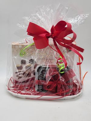 Chocolates 114g and a 6" x 6" square Christmas Cake