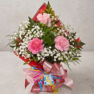Carnations - 3 in a wrap