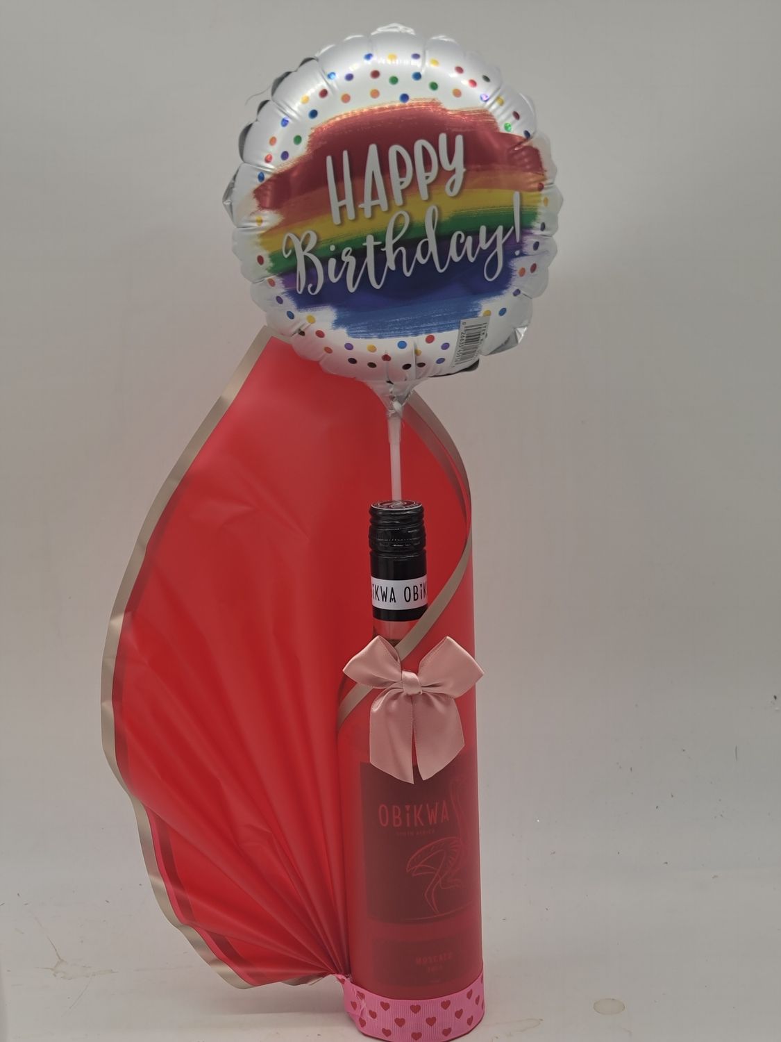 Gift wrapped Wine