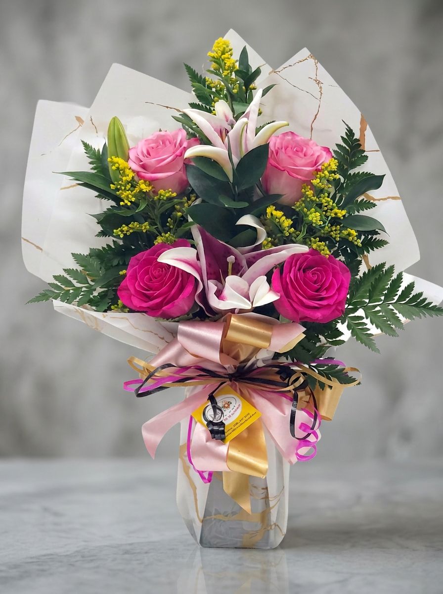 Celestial Dream (Pink): Stargazer/Rose