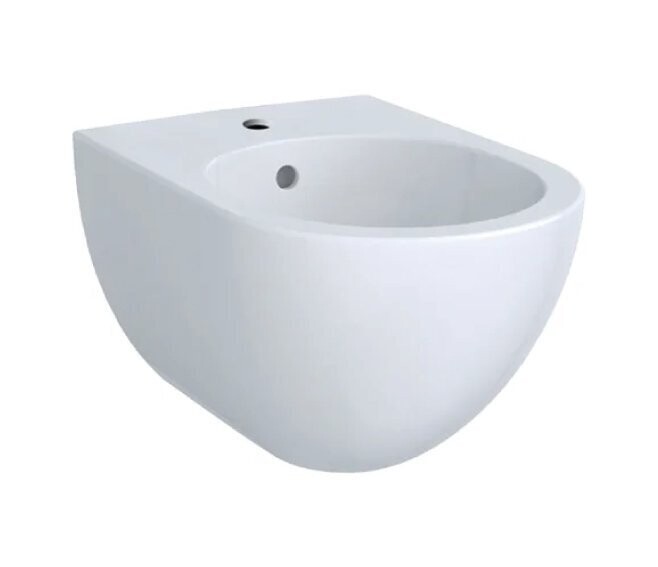 GEBERIT - ACANTO BIDET SOSPESO MONOFORO IN VETROCHINA BIANCO CON FISSAGGIO NASCOSTO 500.601.01.2