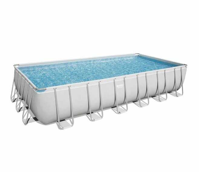BESTWAY - POWER STEEL PISCINA FUORI TERRA RETTANGOLARE 732 X 366 X 132 CM. 56475