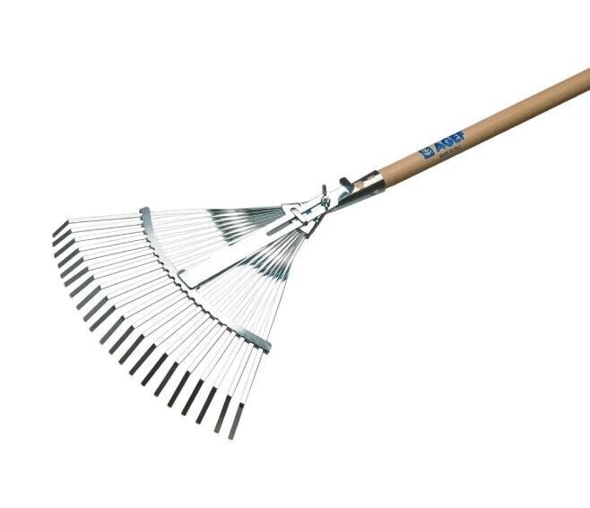 AGEF - RASTRELLO SCOPA A 21 DENTI ZINCATI REGOLABILE MANICO 130 CM. 851/0A3SC36G