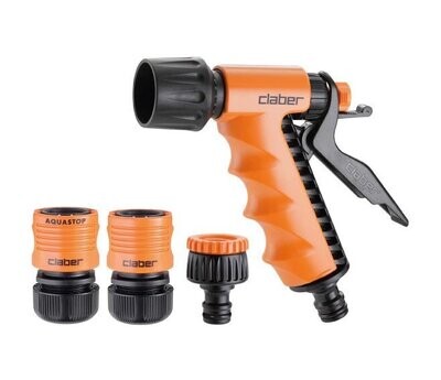 CLABER - STARTER KIT COMPLETO CON PISTOLA ERGONOMICA PRESA E RACCORDI 1/2” 8551