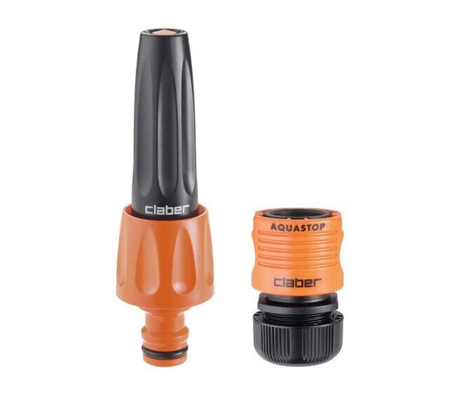 CLABER - SET CON LANCIA A SPRUZZO REGOLABILE E RACCORDO AUTOMATICO 1/2" 8800