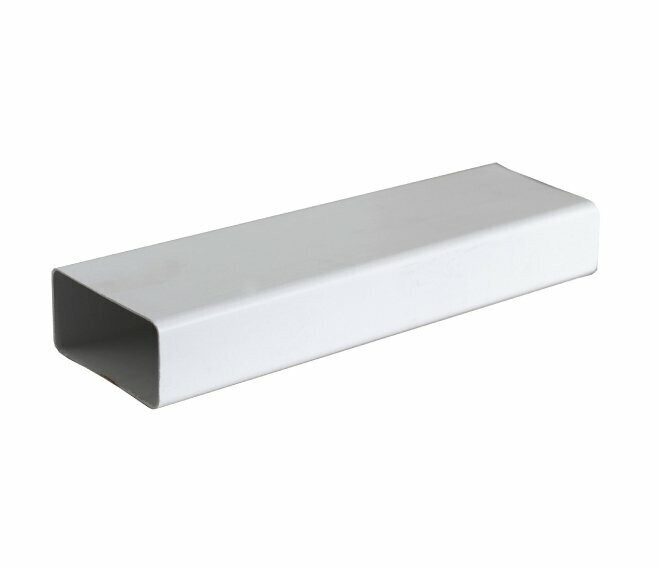 EDIL PLAST - LA VENTILAZIONE TUBO RETTANGOLARE AERAZIONE CANALIZZATA 150X70 MM DA 1,5 M BIANCO CT157B