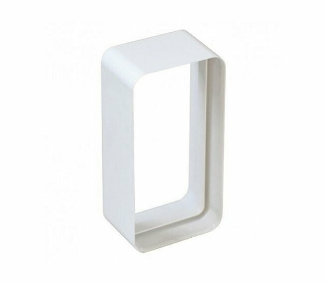 EDIL PLAST - LA VENTILAZIONE GIUNTO IN ABS PER TUBI DI AERAZIONE RETTANGOLARI 150X70 MM BIANCO CG157B