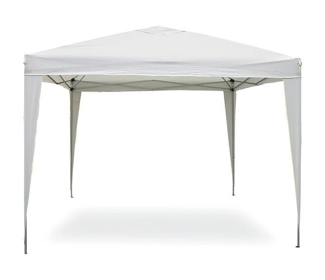 GARDEN FRIEND - GAZEBO POP UP PIEGHEVOLE 3 X 3 MT. COPERTURA IN POLIESTERE BIANCO CON SACCA G1526004