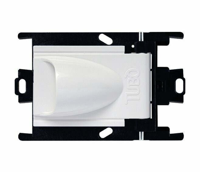 AERTECNICA - CORPO PRESA NEW AIR BTICINO AXOLUTE BIANCO LUCIDO NA624