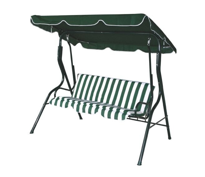 VERDELOOK - SORRENTO DONDOLO 3 POSTI 170 X 115 X 152 CM. VERDE RIGATO 780/40V