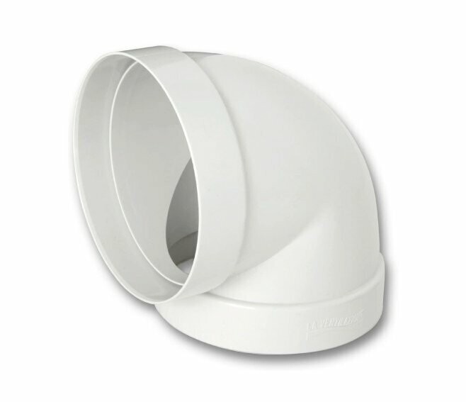 EDIL PLAST - LA VENTILAZIONE CURVA 90° PER TUBO CANALIZZATA IN ABS DN. 100 MM BIANCO CCR100B