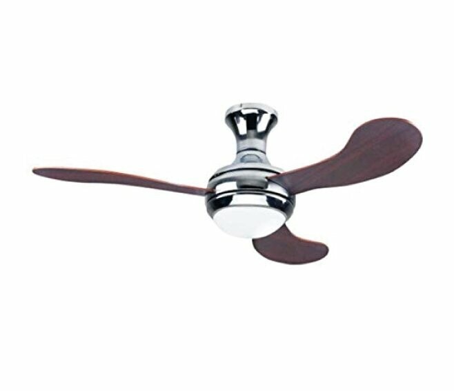 ZEPHIR - VENTILATORE DA SOFFITTO 3 PALE LEGNO CM.132 CON LAMPADA ZFR3132M