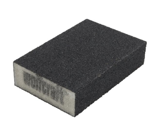 WOLFCRAFT - SPUGNA ABRASIVA 67X97X25 MM. GRANA 80/120 GR. PER USO UNIVERSALE 2899000
