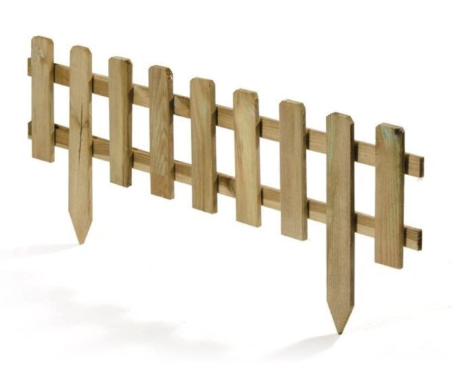 VERDELOOK - RECINZIONE BASSA VAMPIRO IN LEGNO IMPREGNATO 75 X 32/20 CM. 622/4