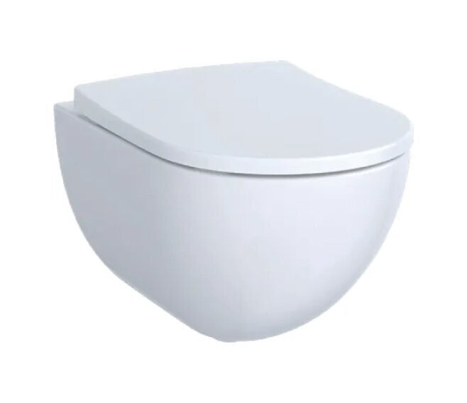 GEBERIT - ACANTO VASO WC SOSPESO A CACCIATA RIMFREE CON SEDILE CHIUSURA RALLENTATA BIANCO 500.606.01.2
