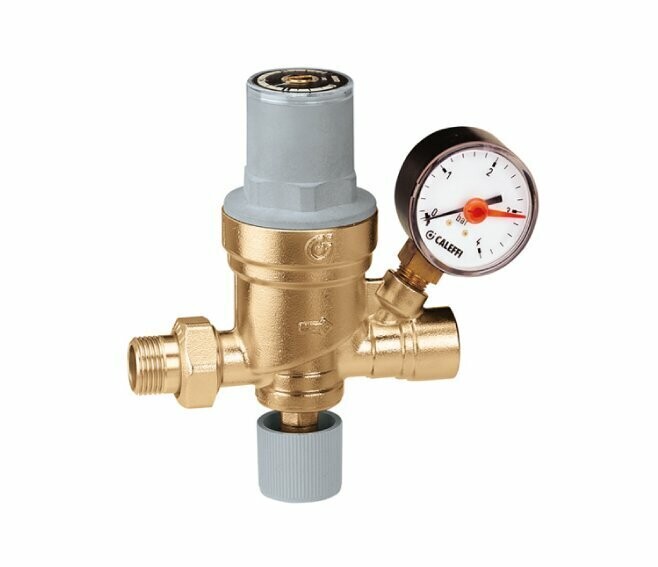 CALEFFI - GRUPPO DI RIEMPIMENTO AUTOMATICO 1/2" PRETARABILE CON MANOMETRO 553640
