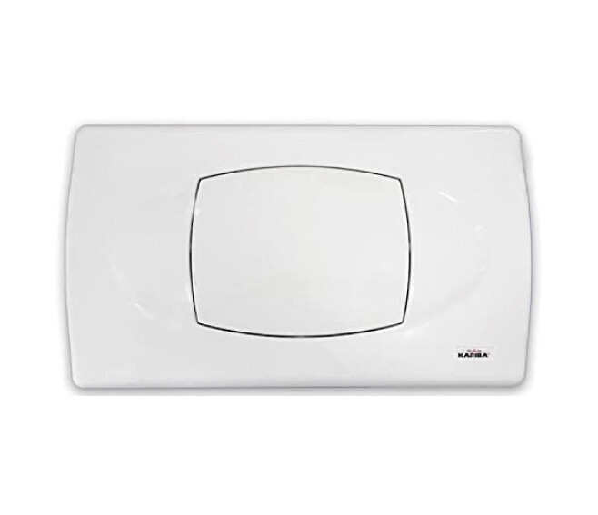 KARIBA - BIBLO PLACCA DI COMANDO PER WC MONO PULSANTE BIANCO 306100