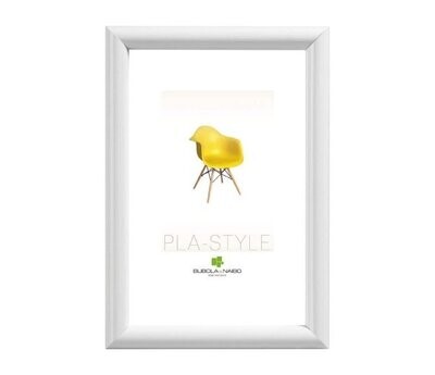 BUBOLA & NAIBO - CORNICE PLA-STYLE SERIE BASIC IN PLASTICA COLORE BIANCO CON PLXIGLASS 13 X 18 CM. PLA01 BI 04