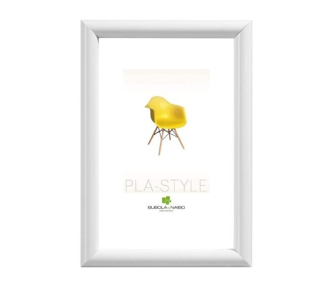 BUBOLA & NAIBO - CORNICE PLA-STYLE SERIE BASIC IN PLASTICA COLORE BIANCO CON PLXIGLASS 10 X 15 CM. PLA01 BI 03