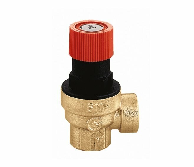CALEFFI - VALVOLA SICUREZZA ORDINARIA 1/2" FF BAR 6