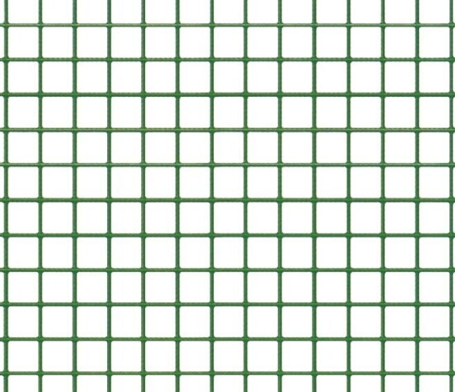 VERDELOOK - PLASTIQUADRA RETE METALLICA PLASTIFICATA MAGLIA 12,5 X 12,5 MM. ROTOLO 0,5 X 5 MT. 421