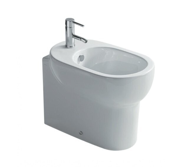 GALASSIA - M2 BIDET A TERRA MONOFORO 55 CM. IN CERAMICA BIANCO 5217