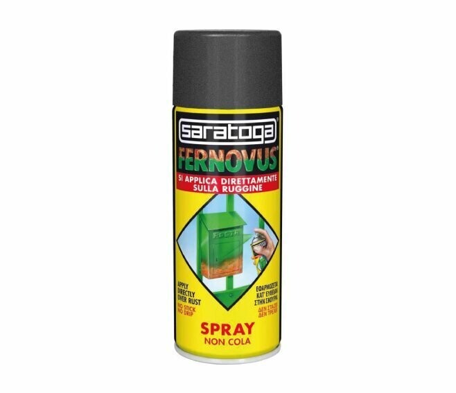 SARATOGA - FERNOVUS SPRAY METALLIZZATO ML. 400 GRIGIO FORGIA