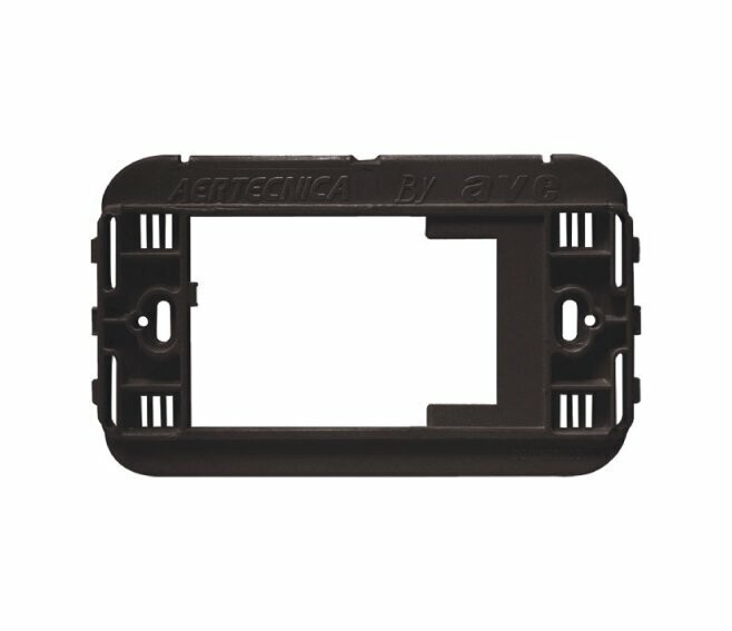 AERTECNICA - SUPPORTO ADATTATORE PER PLACCA SISTEMA 45 GRIGIO CHIARO NA678
