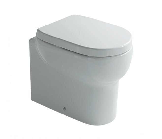 GALASSIA - M2 VASO WC A TERRA 55 CM. IN CERAMICA BIANCO CON SCARICO UNIVERSALE S/P 5216