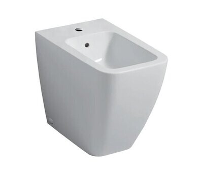GEBERIT - ICON SQUARE BIDET A PAVIMENTO BTW FILO PARETE CON FISSAGGIO NASCOSTO BIANCO 231950000